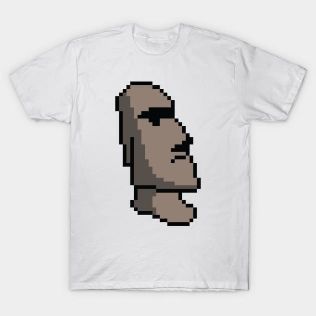 Moai 8 bits T-Shirt by Jawes